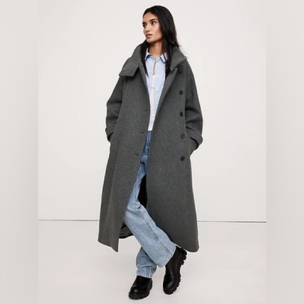 BANANA REPUBLIC フード付きモッズコート XL グレー BANANA REPUBLIC フード付きモッズコート XL グレー 【公式通販】